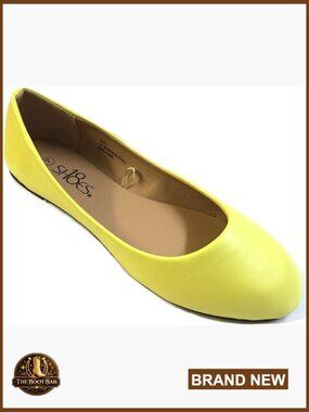 Womens Ballerina Ballet Flats Slip On Cushioned Leather Shoes